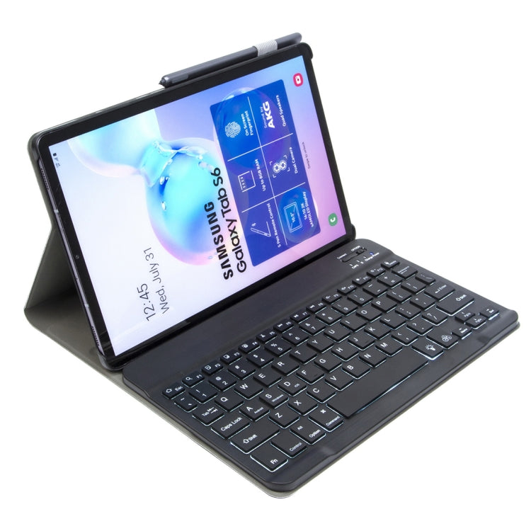 ST 860S For Samsung Galaxy Tab S6 10.5 inch T860 / T865 Detachable Backlight Bluetooth Keyboard Tablet Case with Stand & Pen Slot Function (Black) - Samsung Keyboard by PMC Jewellery | Online Shopping South Africa | PMC Jewellery