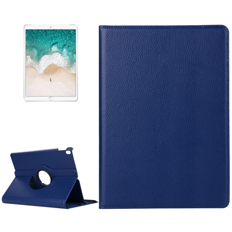 Litchi Texture 360 Degree Spin Multi-function Horizontal Flip Leather Protective Case with Holder for iPad Pro 10.5 inch / iPad Air (2019) (Navy Blue) - iPad Pro 10.5 inch Cases by PMC Jewellery | Online Shopping South Africa | PMC Jewellery | Buy Now Pay Later Mobicred