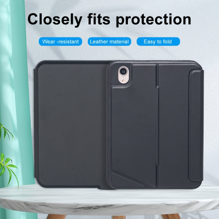 T06-AS For iPad mini6 Touch Backlight Split Type Bluetooth Keyboard Leather Case - For iPad mini by PMC TechLife | Online Shopping South Africa | PMC TechLife