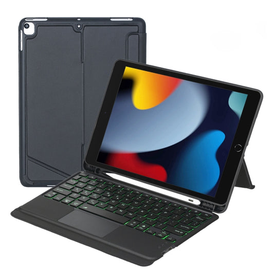 T102-AS For iPad 10.2 2021/2020/2019 / Air 3 10.5/Pro 10.5 Touch Backlight Split Type Bluetooth Keyboard Leather Case - Universal by PMC Jewellery | Online Shopping South Africa | PMC Jewellery