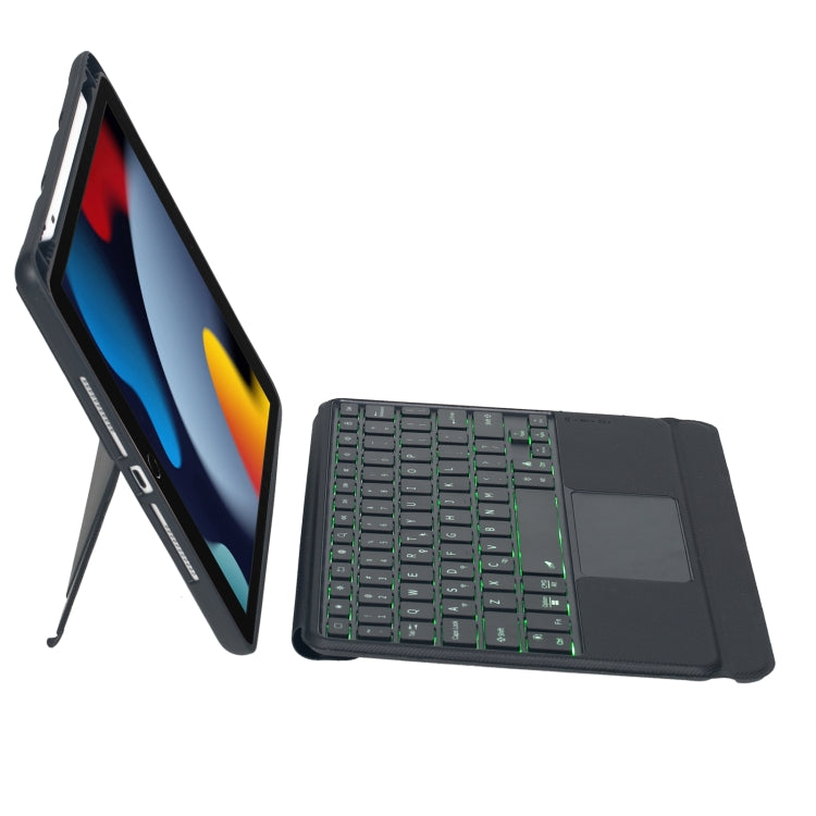 T102-AS For iPad 10.2 2021/2020/2019 / Air 3 10.5/Pro 10.5 Touch Backlight Split Type Bluetooth Keyboard Leather Case - Universal by PMC Jewellery | Online Shopping South Africa | PMC Jewellery