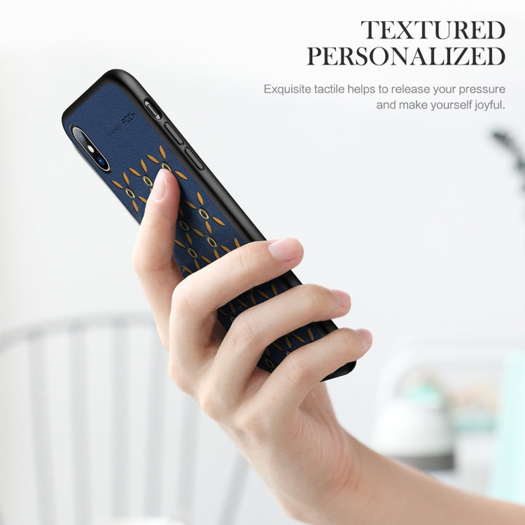 For iPhone XS Max ROCK Origin Series Business TPU + PU Protective Case - More iPhone Cases by ROCK | Online Shopping South Africa | PMC TechLife | Buy Now Pay Later Mobicred
