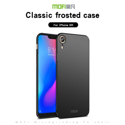 For iPhone XR MOFI Frosted PC Ultra-thin Full Coverage Protective Case (Black) - More iPhone Cases by MOFI | Online Shopping South Africa | PMC Jewellery