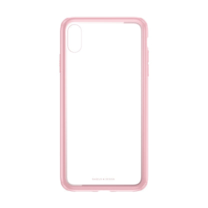 For iPhone XR Baseus Original Tempered Glass Case(Pink) - More iPhone Cases by Baseus | Online Shopping South Africa | PMC Jewellery | Buy Now Pay Later Mobicred