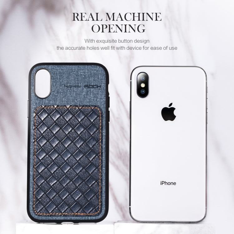 For iPhone X / XS ROCK Origin Series Business TPU + PU Protective Case - More iPhone Cases by ROCK | Online Shopping South Africa | PMC Jewellery | Buy Now Pay Later Mobicred