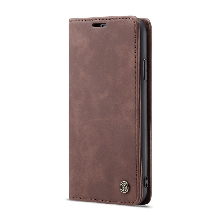 For iPhone X / XS CaseMe-013 Multifunctional Retro Frosted Horizontal Flip Leather Case with Card Slot & Holder & Wallet(Coffee) - More iPhone Cases by CaseMe | Online Shopping South Africa | PMC Jewellery | Buy Now Pay Later Mobicred