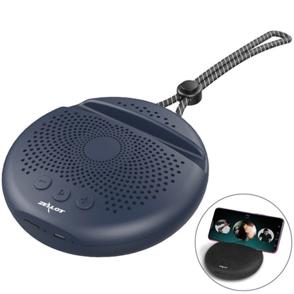 ZEALOT S24 Portable Stereo Bluetooth Speaker with Lanyard & Mobile Card Slot Holder, Supports Hands-free Call & TF Card (Dark Blue) - Desktop Speaker by ZEALOT | Online Shopping South Africa | PMC Jewellery | Buy Now Pay Later Mobicred