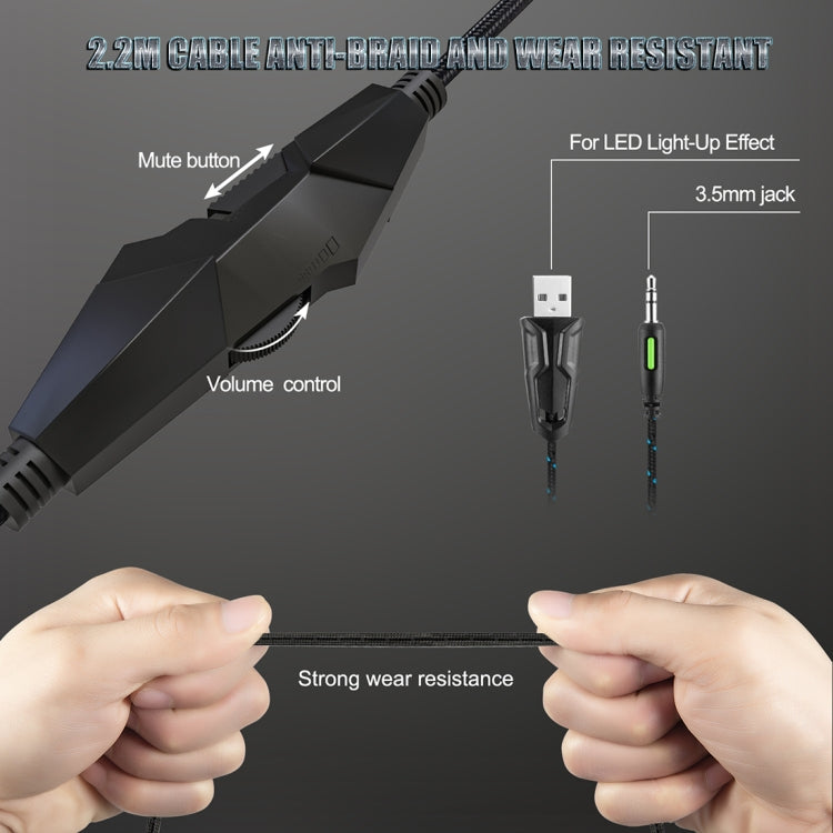 ONIKUMA K19 Single Plug Light Adjustable Gaming Headphone with Microphone(Black) - free shipping - PMC Jewellery - Order now!