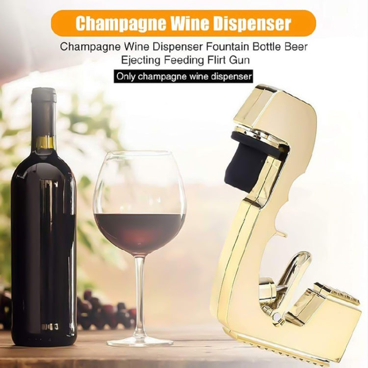 Plastic Wrapped Metal Bubbly Blaster Champagne Bottle Squirt Gun Bar Tool(Black) - Bartending Tools by PMC TechLife | Online Shopping South Africa | PMC TechLife