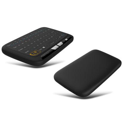 H18 2.4GHz Mini Wireless Air Mouse QWERTY Keyboard with Touchpad / Vibration for PC, TV(Black) - MINI PC Accessories & Gadgets by PMC Jewellery | Online Shopping South Africa | PMC Jewellery | Buy Now Pay Later Mobicred