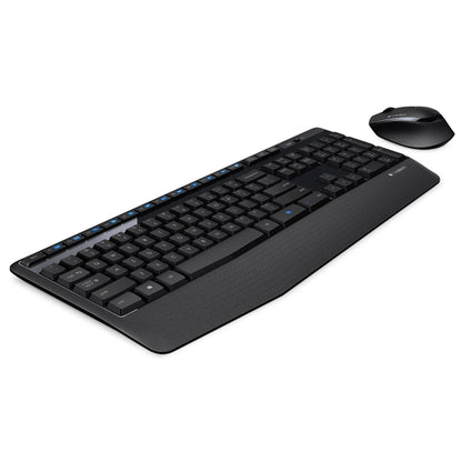 Logitech MK345 Wireless Full-size Keyboard + 2.4GHz 1000DPI Wireless Optical Mouse Set with Nano Receiver(Black) - Wireless Keyboard by Logitech | Online Shopping South Africa | PMC Jewellery | Buy Now Pay Later Mobicred