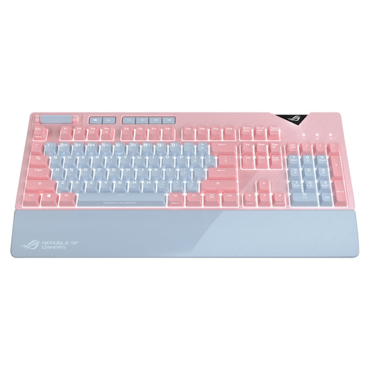 ASUS Strix Flare Pink LTD RGB Backlight Wired Gaming Keyboard with Detachable Wrist Rest (Mechanical Brown Switch) - Wired Keyboard by ASUS | Online Shopping South Africa | PMC Jewellery | Buy Now Pay Later Mobicred