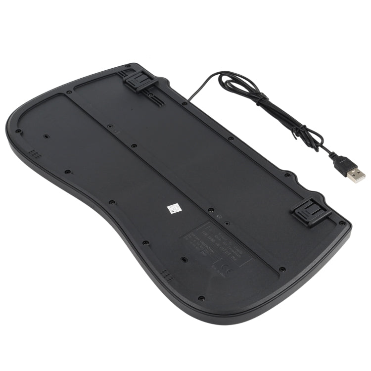 KB-301B Multimedia Notebook Mini Wired Keyboard, Arabic Version (Black) - Wired Keyboard by PMC TechLife | Online Shopping South Africa | PMC TechLife