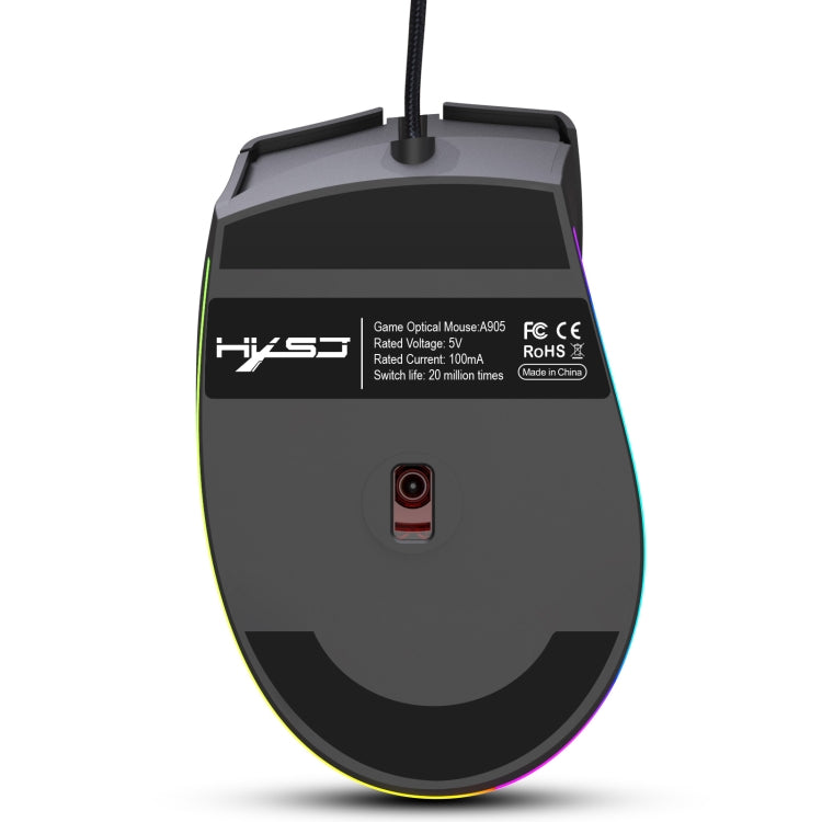 HXSJ A905 8-buttons 7200 DPI Programmable Wired Gaming Mouse, Cable Length: 1.6m - Wired Mice by HXSJ | Online Shopping South Africa | PMC Jewellery | Buy Now Pay Later Mobicred