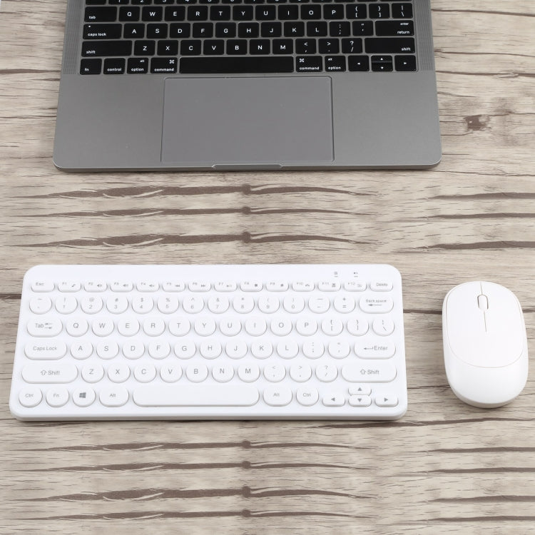 K380 2.4GHz Portable Multimedia Wireless Keyboard + Mouse (White) - Wireless Keyboard by PMC Jewellery | Online Shopping South Africa | PMC Jewellery | Buy Now Pay Later Mobicred