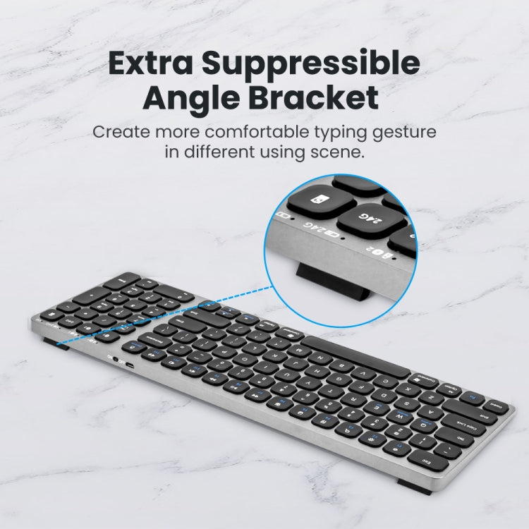 K4500 Wireless Bluetooth Keyboard + Three-modes Charging Silent Mouse Set - Wireless Keyboard by PMC Jewellery | Online Shopping South Africa | PMC Jewellery | Buy Now Pay Later Mobicred