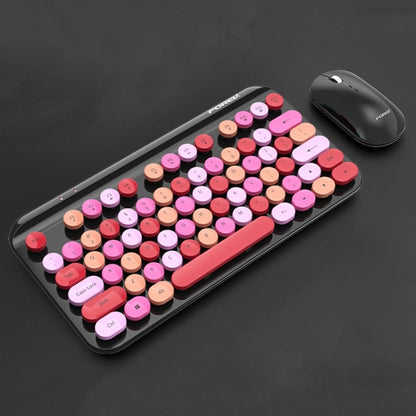 FOREV FV-WI8 Mixed Color Portable 2.4G Wireless Keyboard Mouse Set(Red) - Wireless Keyboard by PMC Jewellery | Online Shopping South Africa | PMC Jewellery | Buy Now Pay Later Mobicred