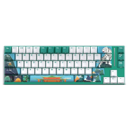 LEOBOG K67 2.4G Bluetooth Wireless RGB Three Mode Customized Mechanical Keyboard, Ice Crystal Switch (Green) - Wireless Keyboard by PMC Jewellery | Online Shopping South Africa | PMC Jewellery | Buy Now Pay Later Mobicred