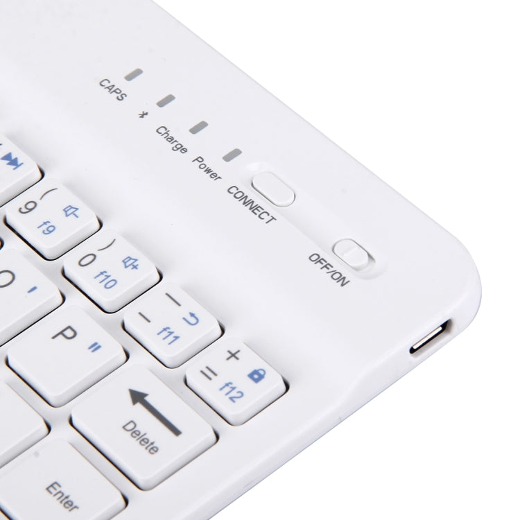 Portable Bluetooth Wireless Keyboard, Compatible with 10 inch Tablets with Bluetooth Functions (White) - Universal Keyboard by PMC Jewellery | Online Shopping South Africa | PMC Jewellery