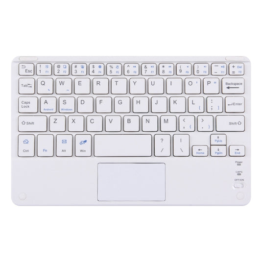 Bluetooth Wireless Keyboard with Touch Panel, Compatible with All Android & Windows 9 inch Tablets with Bluetooth Functions(White) - Universal Keyboard by PMC Jewellery | Online Shopping South Africa | PMC Jewellery