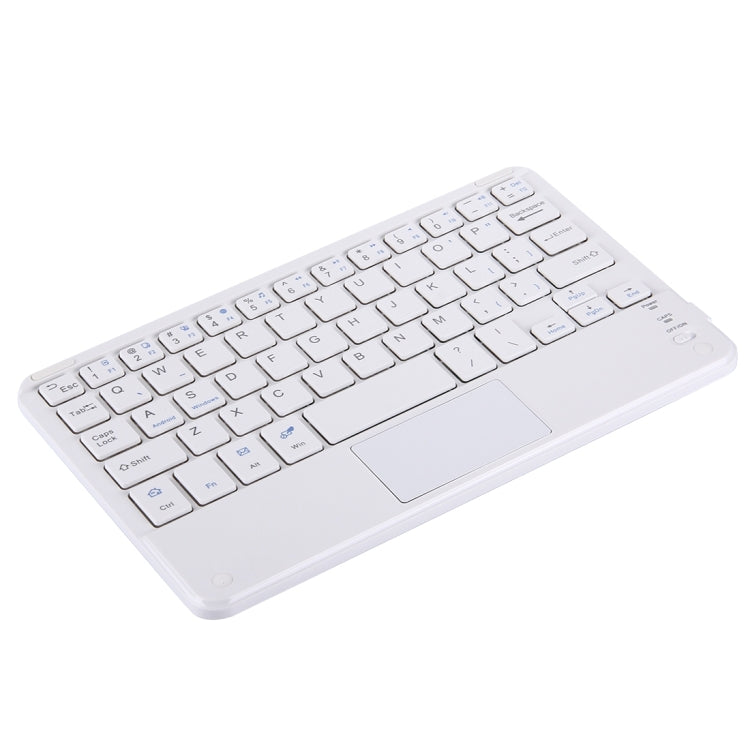 Bluetooth Wireless Keyboard with Touch Panel, Compatible with All Android & Windows 9 inch Tablets with Bluetooth Functions(White) - Universal Keyboard by PMC Jewellery | Online Shopping South Africa | PMC Jewellery