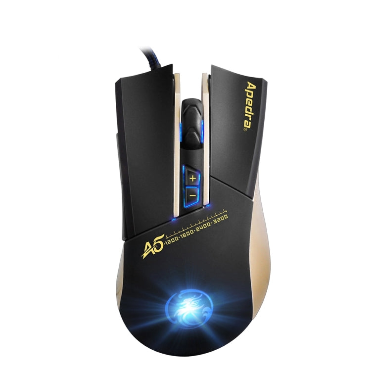 Apedra iMICE A5 High Precision Gaming Mouse LED four color controlled breathing light USB 7 Buttons 3200 DPI Wired Optical Gaming Mouse for Computer PC Laptop(Black) - Wired Mice by iMICE | Online Shopping South Africa | PMC TechLife | Buy Now Pay Later Mobicred