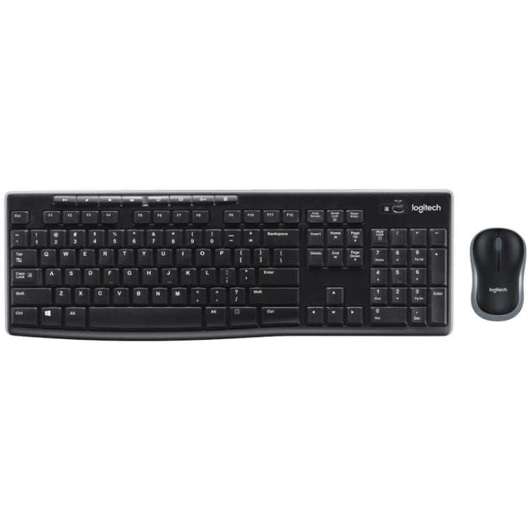 Logitech MK270 2.4GHz Wireless Keyboard + Mouse Set(Black) - Wireless Keyboard by Logitech | Online Shopping South Africa | PMC Jewellery | Buy Now Pay Later Mobicred