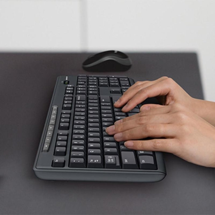 Logitech MK270 2.4GHz Wireless Keyboard + Mouse Set(Black) - Wireless Keyboard by Logitech | Online Shopping South Africa | PMC Jewellery | Buy Now Pay Later Mobicred