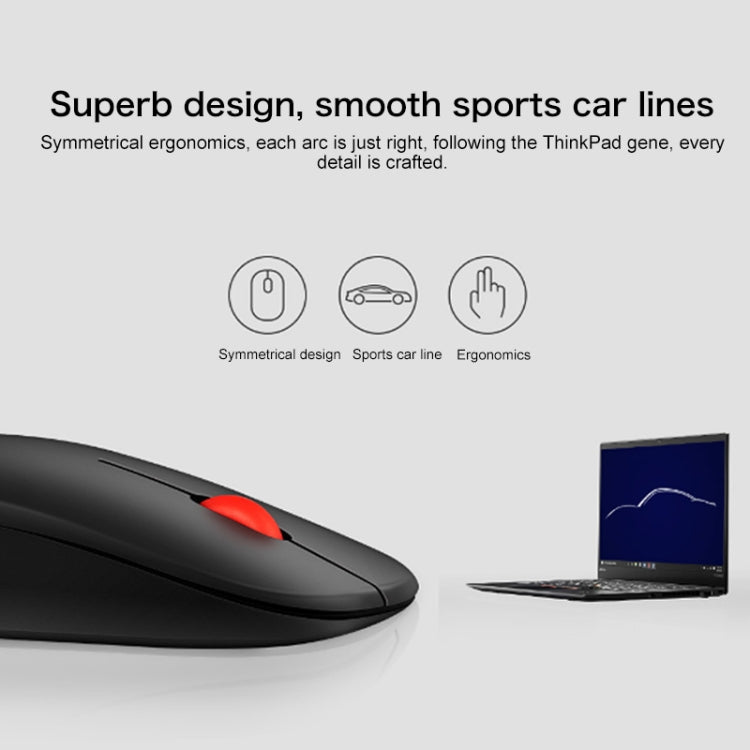 Lenovo thinkplus Bluetooth 4.0 Portable Wireless Bluetooth Mouse (Black) - free shipping - PMC Jewellery - Order now!
