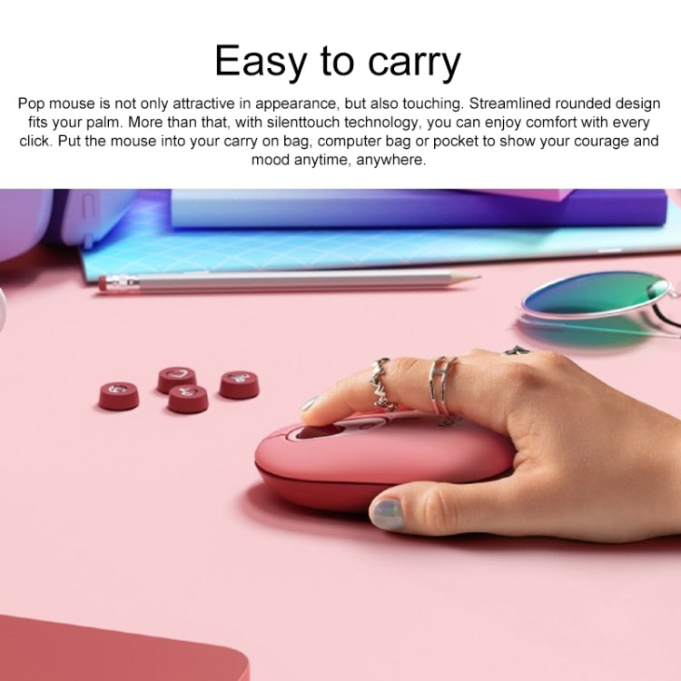 Logitech Portable Office Wireless Mouse (Pink) - free shipping - PMC Jewellery - Order now!
