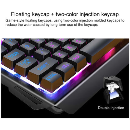 YINDIAO V2 Mechanical Feel Gaming Keyboard Mouse Set (White Rainbow Light) - Wired Keyboard by YINDIAO | Online Shopping South Africa | PMC Jewellery | Buy Now Pay Later Mobicred