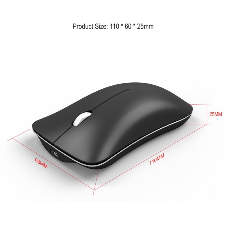 HXSJ T23 Bluetooth + 2.4GHz Wireless Dual Modes 4-Keys 1600 DPI Adjustable Ergonomics Optical Mouse - Wireless Mice by HXSJ | Online Shopping South Africa | PMC Jewellery | Buy Now Pay Later Mobicred