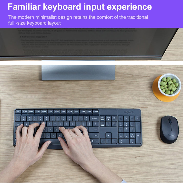 Logitech MK235 Wireless Keyboard Mouse Set - Wireless Keyboard by Logitech | Online Shopping South Africa | PMC Jewellery | Buy Now Pay Later Mobicred