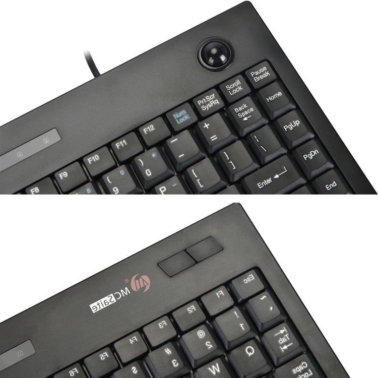 MC Saite MC-9712 Wired 88 Keys Multimedia Computer Keyboard with Trackball for Windows - Wired Keyboard by MC Saite | Online Shopping South Africa | PMC Jewellery | Buy Now Pay Later Mobicred