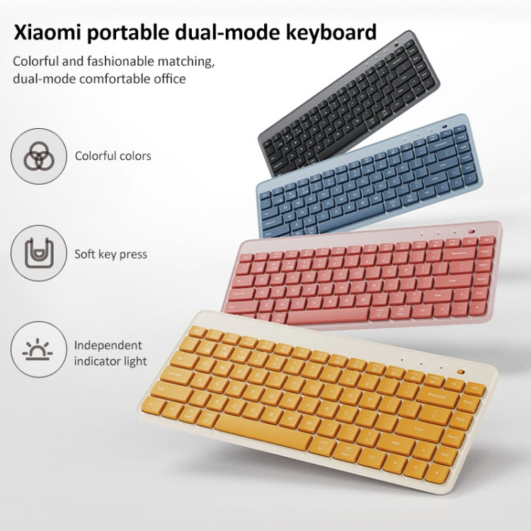 Original Xiaomi XMBXJP01YM 85 Keys Portable Dual-mode Keyboard (Dark Gray) - Wireless Keyboard by Xiaomi | Online Shopping South Africa | PMC Jewellery | Buy Now Pay Later Mobicred