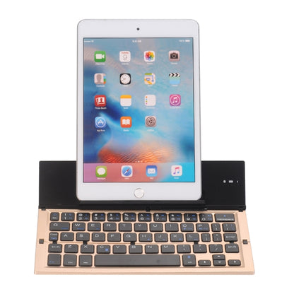 GK608 Ultra-thin Foldable Bluetooth V3.0 Keyboard, Built-in Holder, Support Android / iOS / Windows System(Gold) - Wireless Keyboard by PMC Jewellery | Online Shopping South Africa | PMC Jewellery | Buy Now Pay Later Mobicred