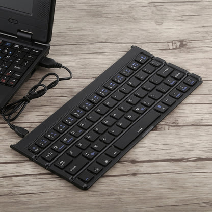 GK808 Ultra-thin Foldable Bluetooth V3.0 Keyboard, Built-in Holder, Support Android / iOS / Windows System(Black) - Wireless Keyboard by PMC Jewellery | Online Shopping South Africa | PMC Jewellery | Buy Now Pay Later Mobicred