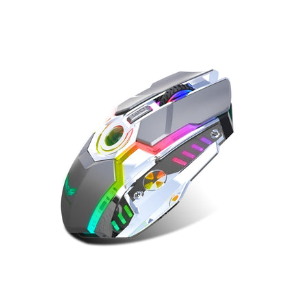 ZERODATE T30 2.4GHz 2400DPI Three-speed Adjustable RGB Backlight Wireless Optical Mouse(Grey) - Wireless Mice by ZERODATE | Online Shopping South Africa | PMC Jewellery | Buy Now Pay Later Mobicred