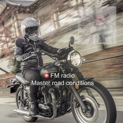 Dier DK11 800m Helmet Wireless Bluetooth Headset 5.0 Waterproof Double Motorcycle Call headset - Motorcycle Walkie Talkie by PMC Jewellery | Online Shopping South Africa | PMC Jewellery | Buy Now Pay Later Mobicred