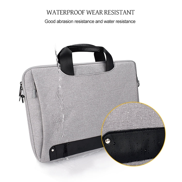 DJ08 Oxford Cloth Waterproof Wear-resistant Laptop Bag for 15.4 inch Laptops, with Concealed Handle & Luggage Tie Rod & Adjustable Shoulder Strap (Grey) - 15 inch by PMC Jewellery | Online Shopping South Africa | PMC Jewellery | Buy Now Pay Later Mobicred