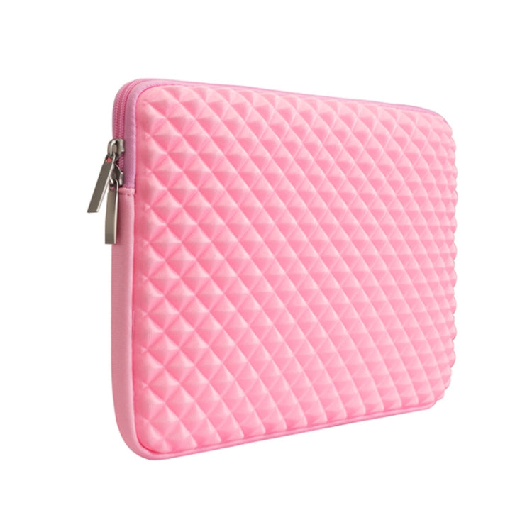 Diamond Texture Laptop Liner Bag, Size: 13.3 inch (Pink) - 13.3 inch by PMC Jewellery | Online Shopping South Africa | PMC Jewellery | Buy Now Pay Later Mobicred