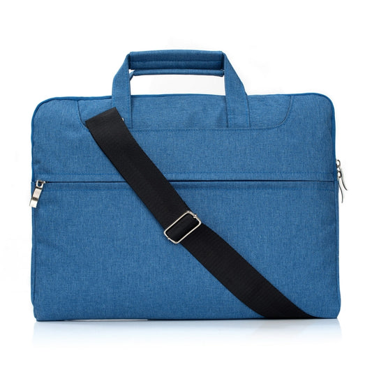 Portable One Shoulder Handheld Zipper Laptop Bag, For 13.3 inch and Below Macbook, Samsung, Lenovo, Sony, DELL Alienware, CHUWI, ASUS, HP(Blue) - 13.3 inch by PMC Jewellery | Online Shopping South Africa | PMC Jewellery | Buy Now Pay Later Mobicred