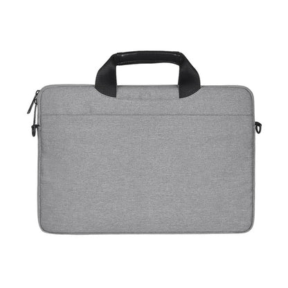 13.3 inch Breathable Wear-resistant Fashion Business Shoulder Handheld Zipper Laptop Bag with Shoulder Strap (Light Grey) - 13.3 inch by PMC Jewellery | Online Shopping South Africa | PMC Jewellery | Buy Now Pay Later Mobicred