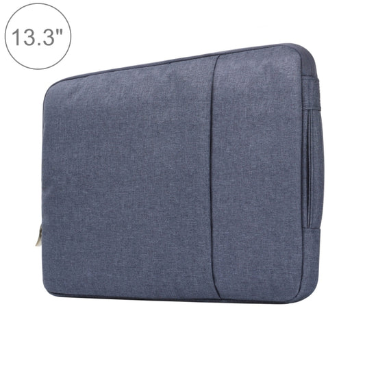 13.3 inch Universal Fashion Soft Laptop Denim Bags Portable Zipper Notebook Laptop Case Pouch for MacBook Air / Pro, Lenovo and other Laptops, Size: 35.5x26.5x2cm (Dark Blue) - 13.3 inch by PMC Jewellery | Online Shopping South Africa | PMC Jewellery | Buy Now Pay Later Mobicred