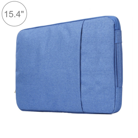 15.4 inch Universal Fashion Soft Laptop Denim Bags Portable Zipper Notebook Laptop Case Pouch for MacBook Air / Pro, Lenovo and other Laptops, Size: 39.2x28.5x2cm(Blue) - 15 inch by PMC Jewellery | Online Shopping South Africa | PMC Jewellery | Buy Now Pay Later Mobicred