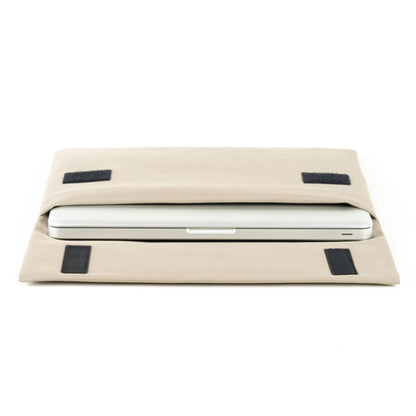 POFOKO E200 Series Polyester Waterproof Laptop Sleeve Bag for 13.3 inch Laptops(Beige) - 13.3 inch by POFOKO | Online Shopping South Africa | PMC Jewellery | Buy Now Pay Later Mobicred