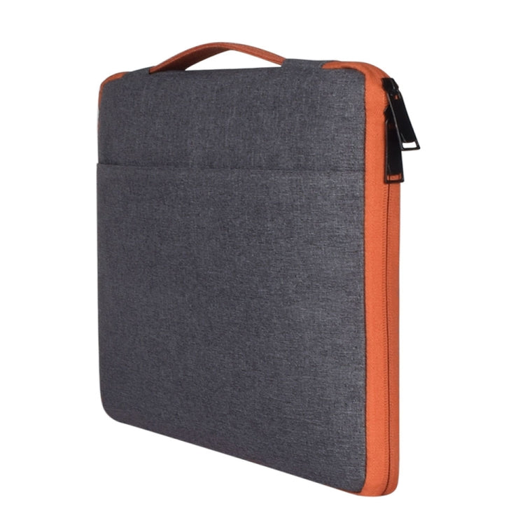 11.6 inch Fashion Casual Polyester + Nylon Laptop Handbag Briefcase Notebook Cover Case, For Macbook, Samsung, Lenovo, Xiaomi, Sony, DELL, CHUWI, ASUS, HP(Grey) - Other by PMC Jewellery | Online Shopping South Africa | PMC Jewellery | Buy Now Pay Later Mobicred