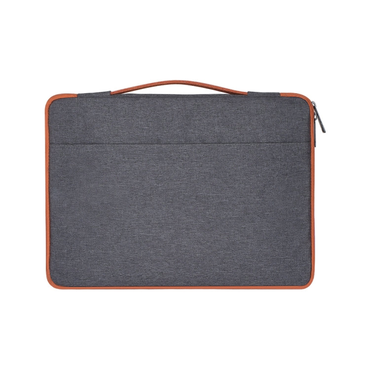 13.3 inch Fashion Casual Polyester + Nylon Laptop Handbag Briefcase Notebook Cover Case, For Macbook, Samsung, Lenovo, Xiaomi, Sony, DELL, CHUWI, ASUS, HP (Grey) - 13.3 inch by PMC Jewellery | Online Shopping South Africa | PMC Jewellery | Buy Now Pay Later Mobicred