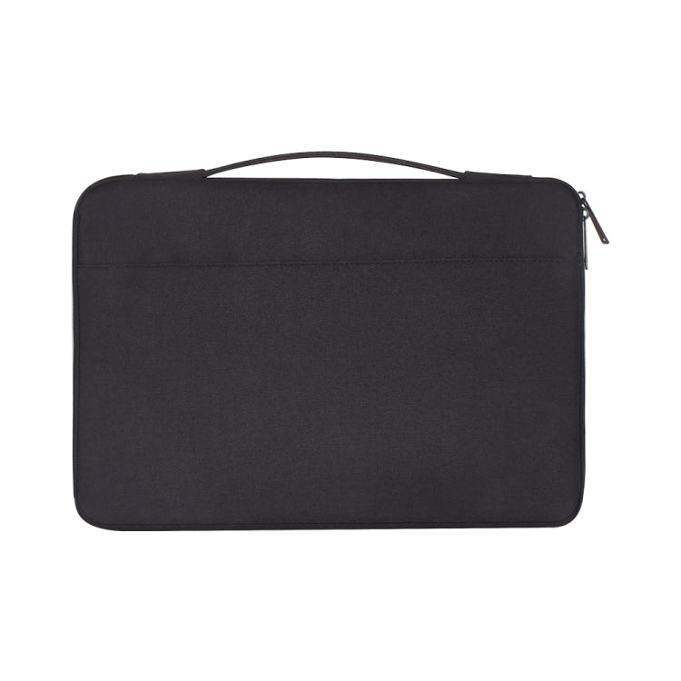 15.6 inch Fashion Casual Polyester + Nylon Laptop Handbag Briefcase Notebook Cover Case, For Macbook, Samsung, Lenovo, Xiaomi, Sony, DELL, CHUWI, ASUS, HP(Black) - 14.1 inch by PMC Jewellery | Online Shopping South Africa | PMC Jewellery | Buy Now Pay Later Mobicred