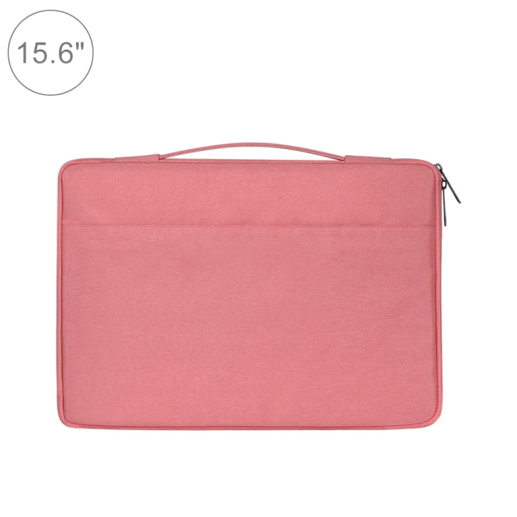 15.6 inch Fashion Casual Polyester + Nylon Laptop Handbag Briefcase Notebook Cover Case, For Macbook, Samsung, Lenovo, Xiaomi, Sony, DELL, CHUWI, ASUS, HP(Pink) - 14.1 inch by PMC Jewellery | Online Shopping South Africa | PMC Jewellery | Buy Now Pay Later Mobicred